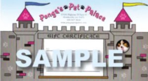 gift certificate sample | Ponga's Pet Palace